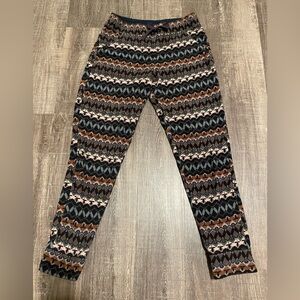 Patagonia Synchilla Snap Pocket Joggers. Tribal Print. Women’s Sz XS